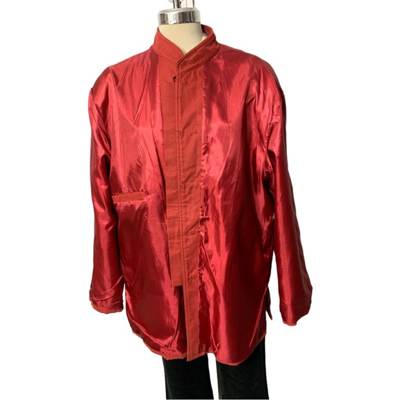* NEW * Gorgeous  Unisex Embroidery Cheongsam Chinese jacket Size XL - Picture 11 of 16